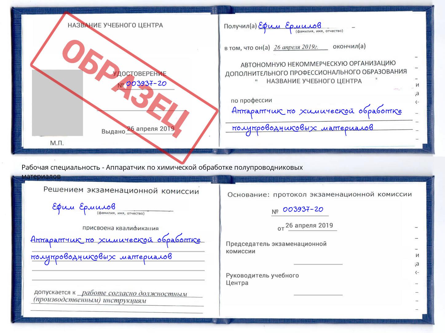 Аппаратчик по химической обработке полупроводниковых материалов Темрюк
